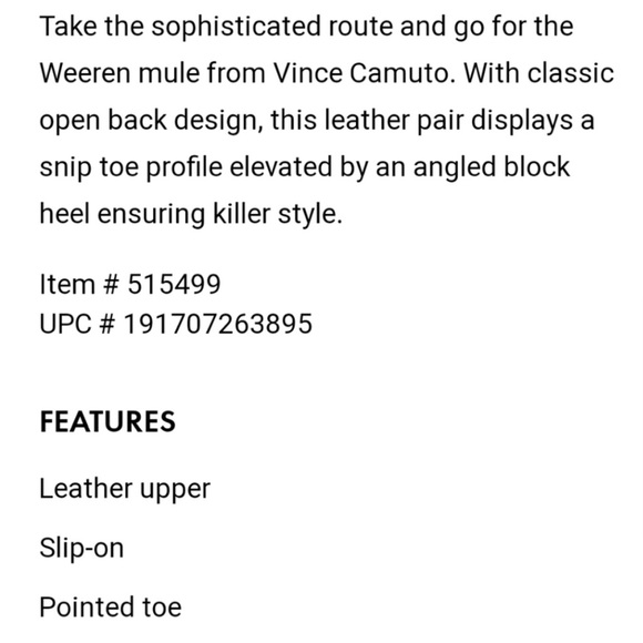 LAST CHANCE💥 Vince Camuto Suede Emberly Mule - Picture 6 of 7